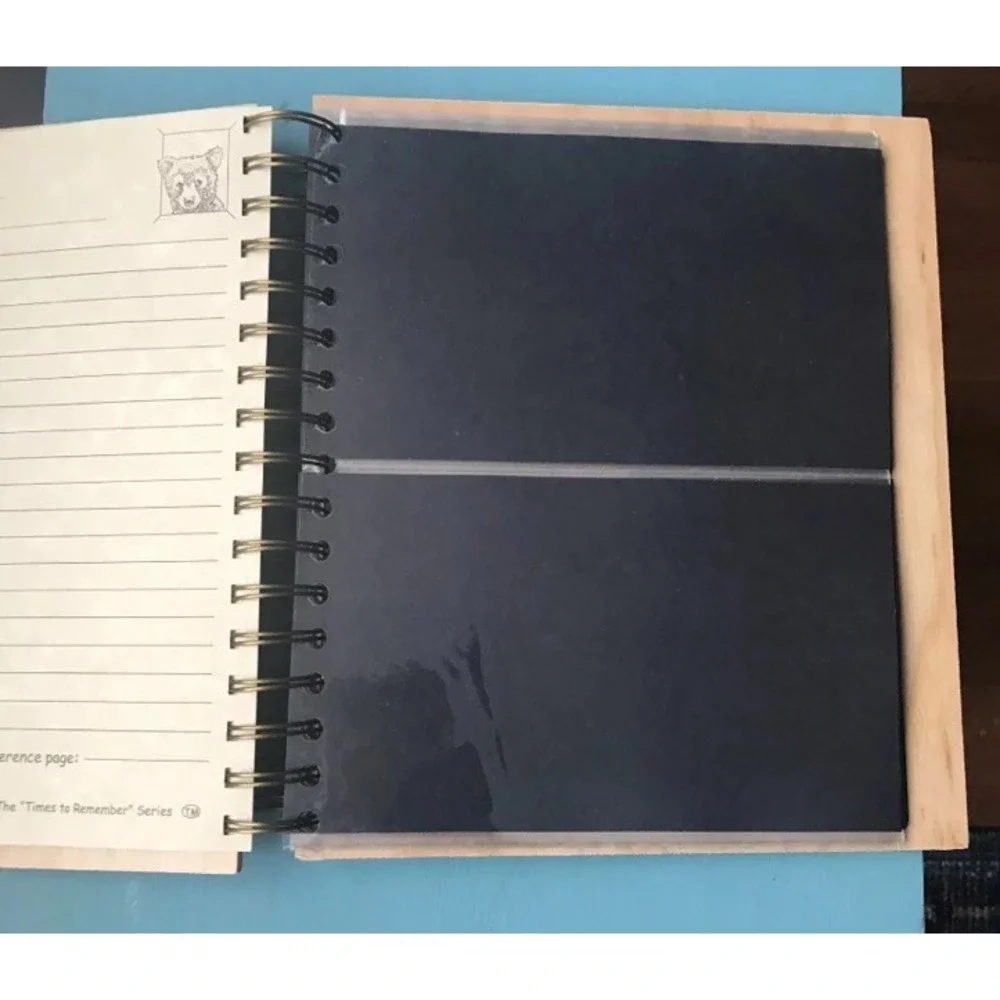Journal By Times To Remember Laser Engraved Wood With Picture Storage, Journal‎